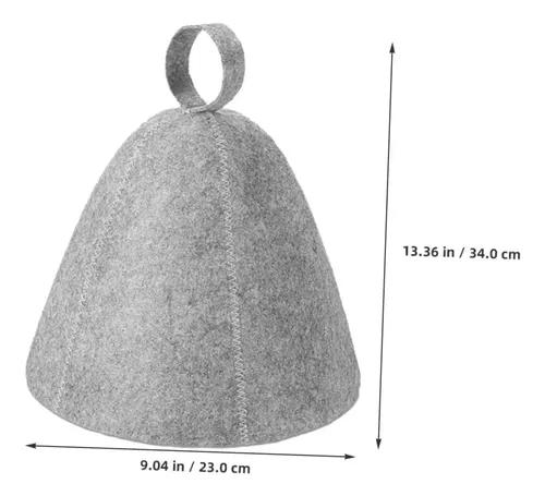 Gorro De Sauna De Fieltro Para Baño, Reutilizable Y Cómodo