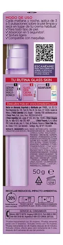 Crema Líquida Glass Skin Revitalift 50 g L’oreal Paris
