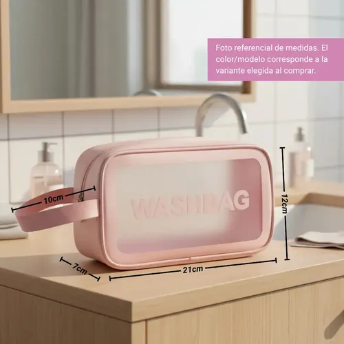 Portacosméticos Neceser Maquillaje Viaje Washbag 21x7xh12