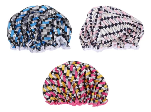 Patrón De Impresión De Gorros De Baño Impermeables Reutiliza