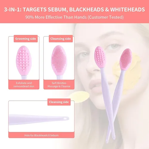 Juego Exfoliante Silicona Facial 2+3 Labios Yoizyfree