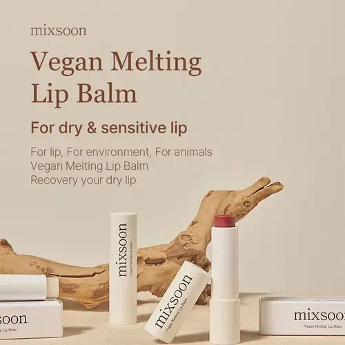 Mixsoon Bálsamo Labial Vegano Melting 01 Clear Hidratación