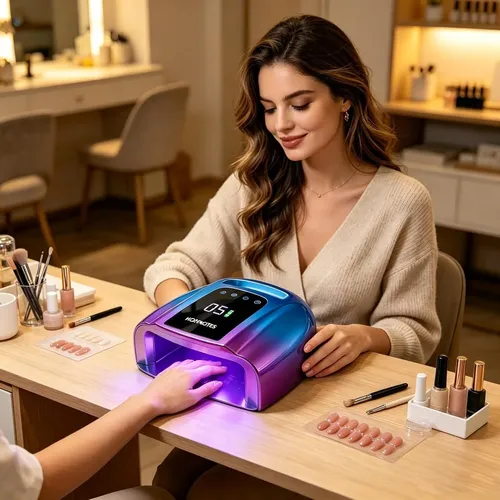 Lámpara Uv/led Para Uñas 96w Holynotes Blue