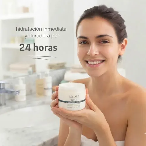 Crema Facial Hidratante Rich Termal Piel Seca 300g Idraet
