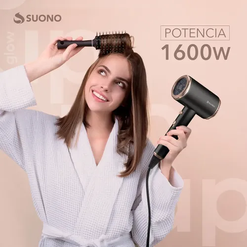 Secador De Pelo Suono Pro Glow Up Con Función Frío Color Negro