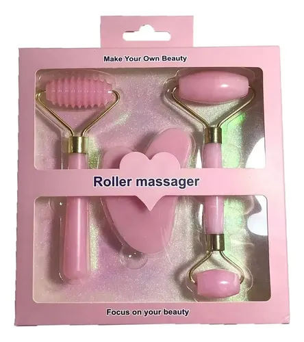 Juego De 3 Piezas De Resina Para Gua Sha Corporal, Rodillo F