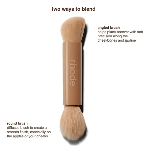 Rhode Brocha De Maquillaje Pocket Blush Brush Brown