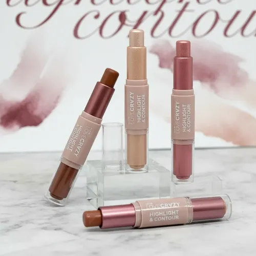 Barra De Maquillaje Highlighter Y Contour 2 En 1 (pack X 3)