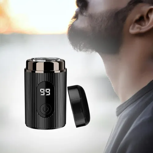 Barba Eléctrica Barba Recortadora Compacta Eléctrica Negro