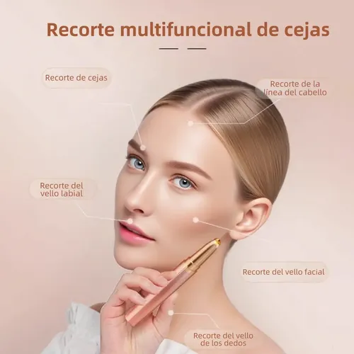D 2pcs Recargable Depiladora De Cejas Eléctrica De Precisión