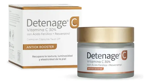 Detenage C Crema En Cápsulas Vitamina C 30% X30u. Todo Tipo De Piel Día/noche
