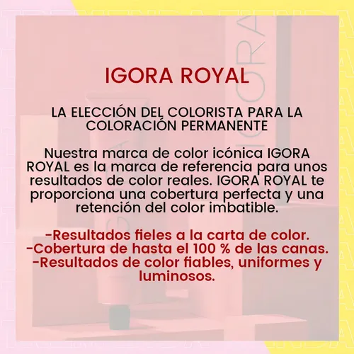 Tintura Igora Royal Schwarzkopf Professional De 60gr 9.5-22