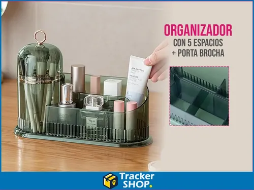 Organizador Make Up Maquillaje Porta Cosmético Y Brochas