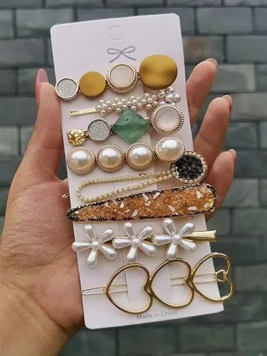 Set De Pinzas Para El Cabello Para Mujer, Bonitos Accesorios