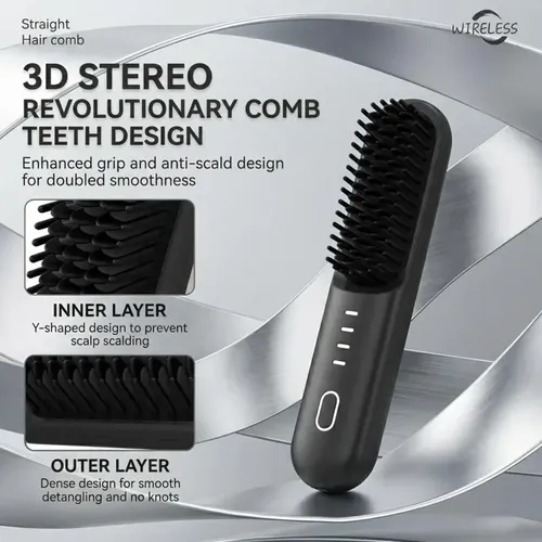 Alisador De Pelo Corto Inalámbrico Nucelia Upgraded En /.