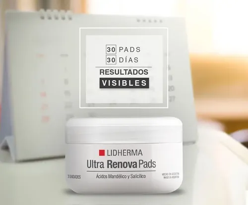 Ultra Renova Pads Mandélico Salicílico Lidherma Manchas Acne Momento de aplicación Noche Tipo de piel Normal