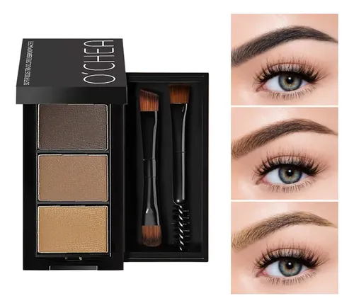 3color Eyebrow Powder Black Brown Lift Eyebrow Waterproof Co