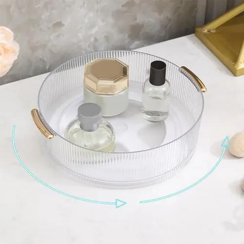 Organizador De Maquillaje Giratorio De 360° Para Tocador, Pe