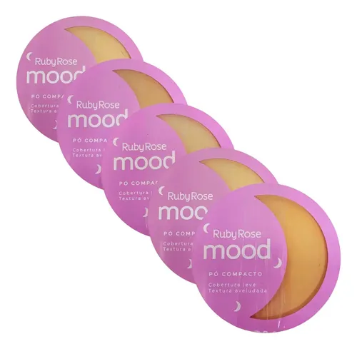 Polvo Compacto Feels Mood Ruby Rose Original Hb7232 6,5grs