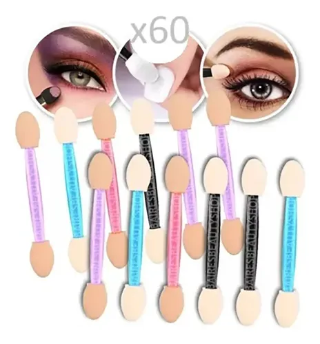 Aplicadores De Sombras Doble Punta Para Ojos Y Uñas