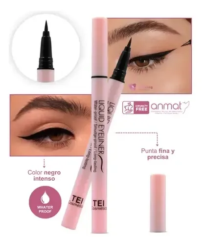 Delineador De Ojos Waterproof Liquid X12 Tei Cosmetica