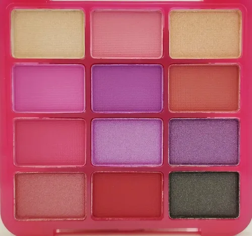 Paleta Sombras Ojos 12 Tonos Power De Tejar X 3 Unidades