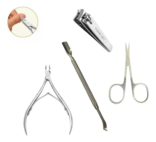 Kit Herramientas Basicas Manicuria Pedicuria Semipermanente