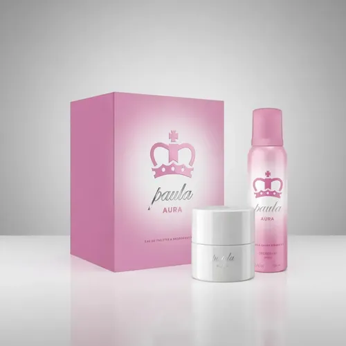Set Perfume Paula Aura X 60 Ml + Deo X 123ml