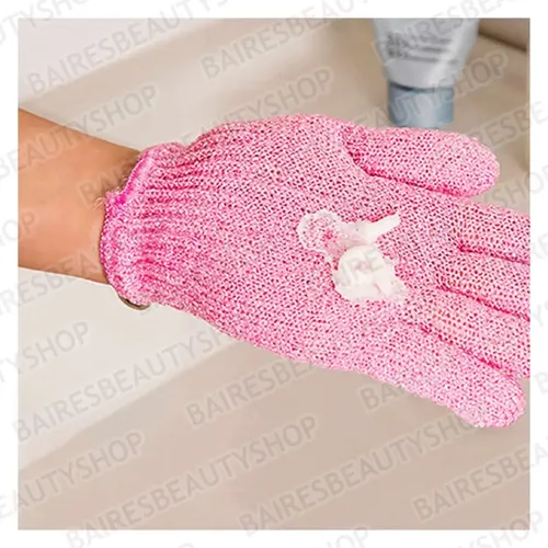 Guantes Exfoliantes X2 Para Ducha Corporal Facial Para Spa