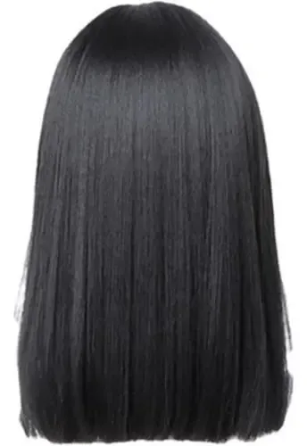Djj Peluca Lacia Negra Sintética Natural Mujer