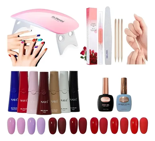 Kit Inicial X11 Cabina Led Uv 6w Gel Uñas Semipermanentes !