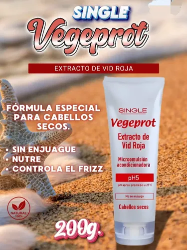 Single Vegeprot Emulsión Cabellos Secos 200g