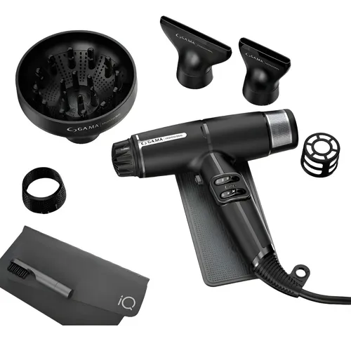 Secador Pelo Gama Professional Iq Lite Black Turbo Venturi