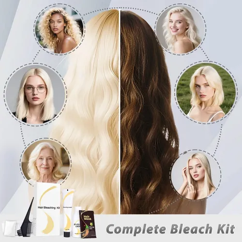 Kit De Decoloración Para El Cabello Juanchi Gentle Cream Sin