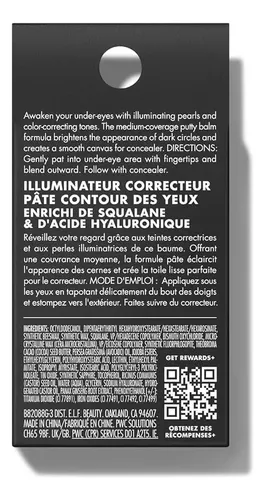 Eye Brightener E.l.f. Masilla Correctora De Color Bronceado/
