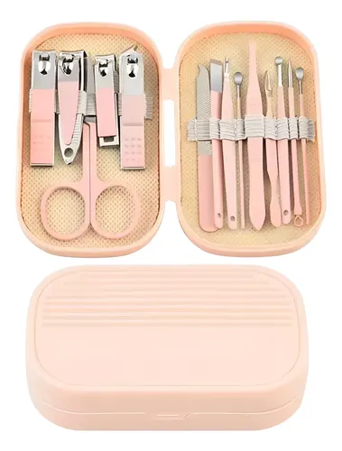 Set Manicura Pedicura Estuche De Viaje X 14 Piezas