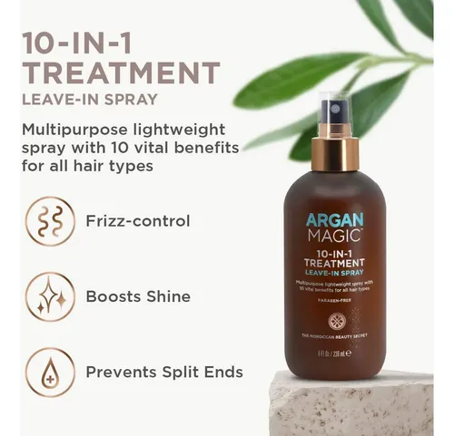 Tratamiento Para Cabello Argan Magic 10 En 1 236.6 Ml Sin
