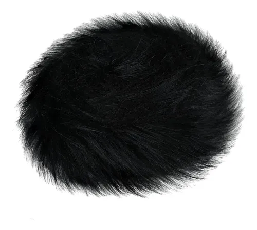 2 Cinta Decorativa De Pelo Sintético Con Pelaje Largo Negro