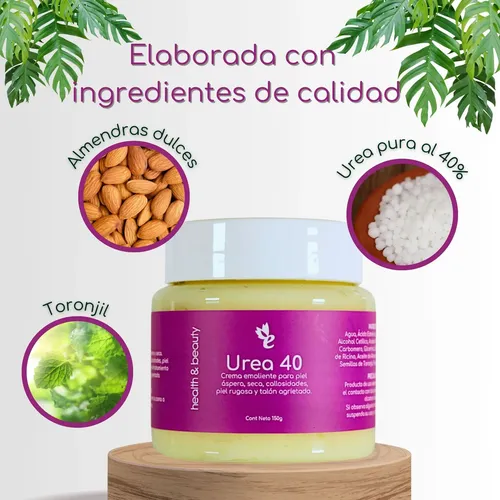 Crema Emoliente Y Humectante Urea 40 Para Pies Emolit,;