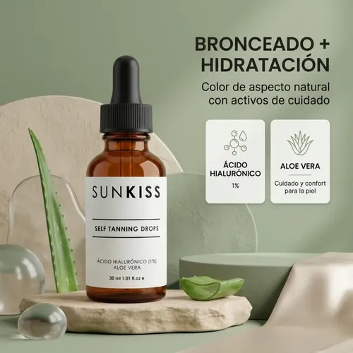 Bronzing Drops Sunkiss Autobronceante Aloe Vera Suave 2×1
