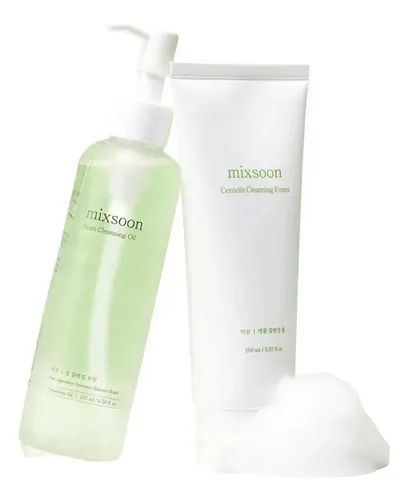 Mixsoon Double Cleansing Duo Set /Set De Doble Limpieza Facial – Pack Aceite + Jabón