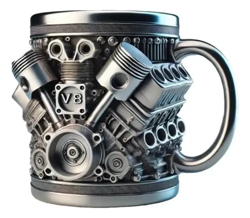 Jsjx Taza & Acero Inoxidable Motor V8 – Diseño Hu, For Café