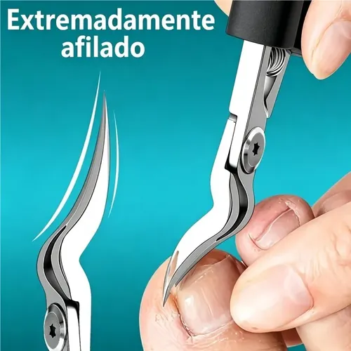 Set 12 Cortauñas De Acero Inoxidable Profesional