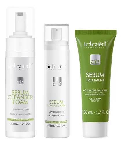 Rutina Skincare Piel Con Acne Limpieza Loción Crema Idraet