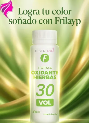 Pack Crema Oxidante Frilayp 30 Vol X100ml X 24/uni Tono 3/0