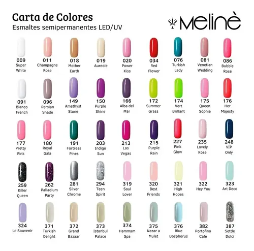 Meline Esmaltes Gel Uv/led Colección 2023 (15ml)