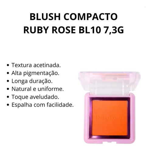Rubor Compacto Ruby Rose Bl10