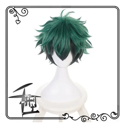 11.02jiafa Wig ~ A Anime My Hero Academia Deku Izuku