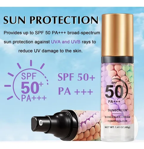 Primer Facial 3 En 1 Con Spf 50 Pa+++ Y Corrector De Color