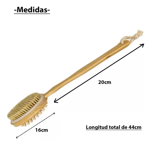 Set De 2 Cepillos Corporales Exfoliantes Para Piel Y Circula